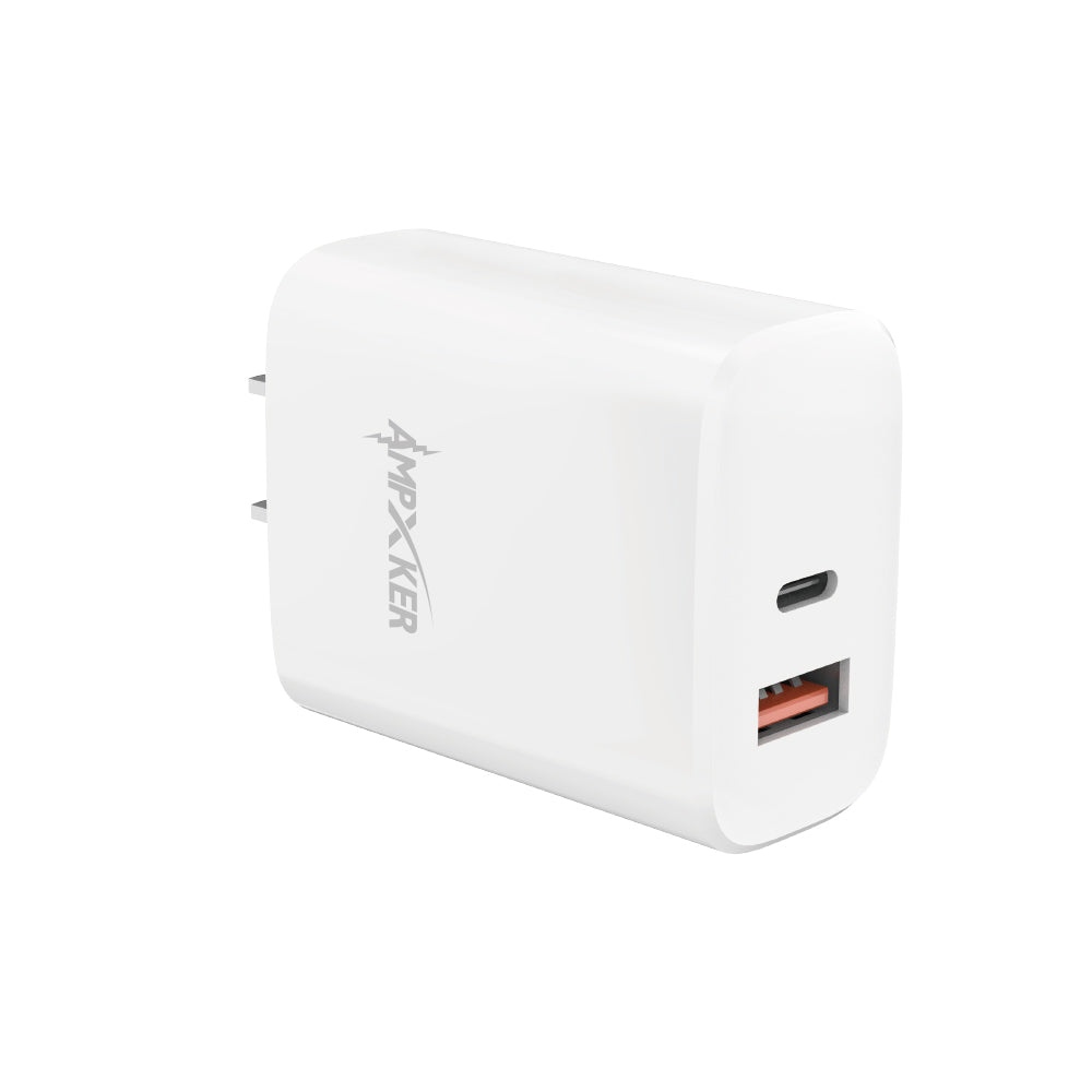 AMPXKER Dual-Port 20W Fast Charger