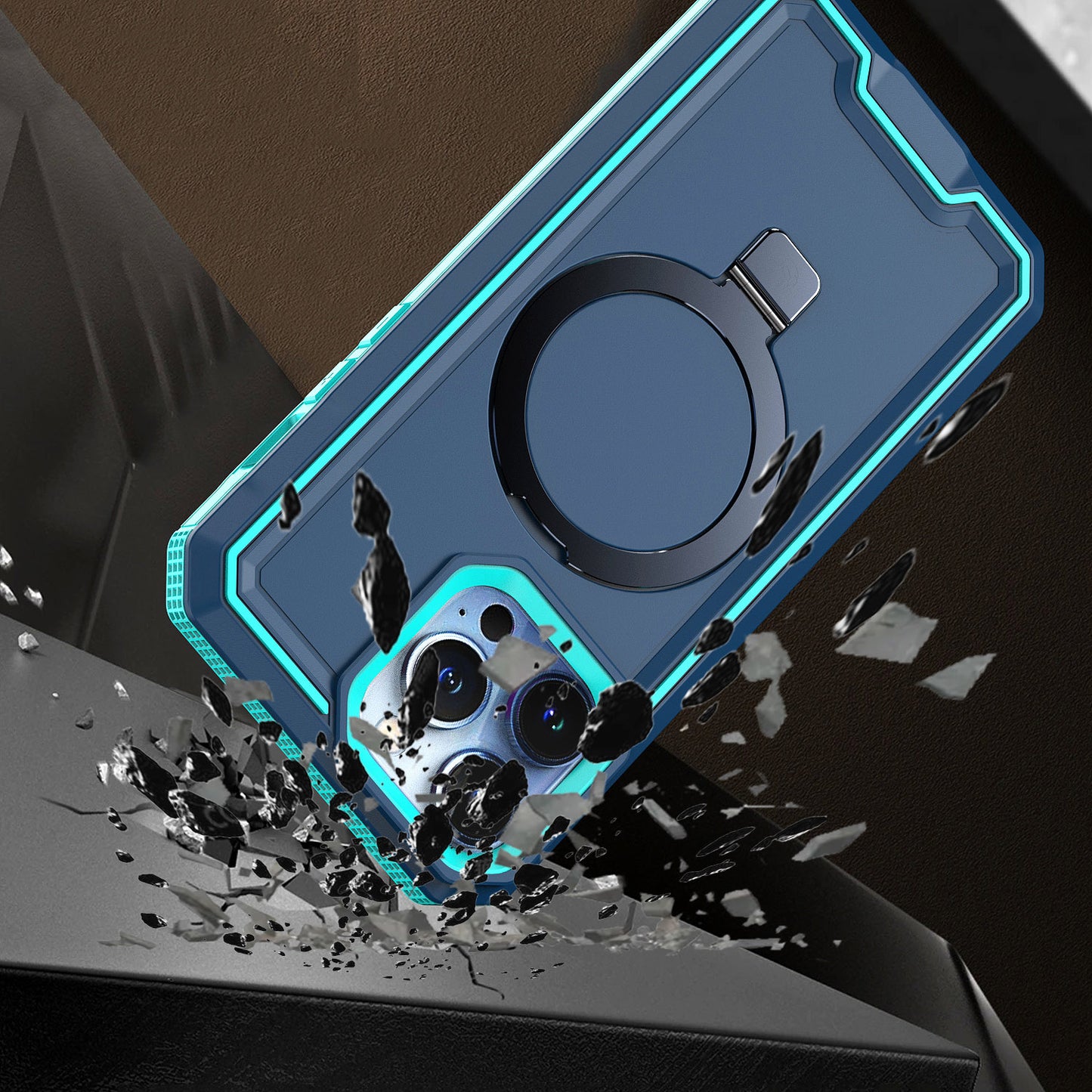 iPhone 15 Pro Magnetic Kickstand Shockproof