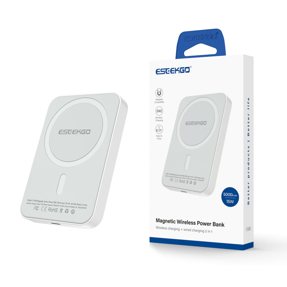 ESEEKGO 5000mAh Magnetic Wireless Power Bank