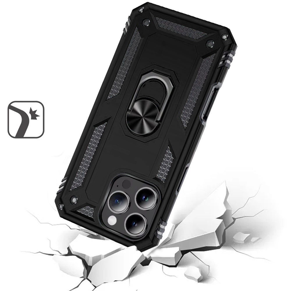 iPhone 16 Pro Ring Kickstand Hybrid Case