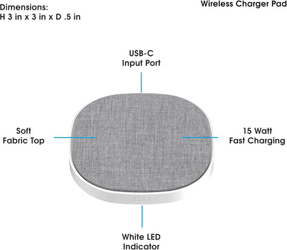 PhoneSuit 15W Wireless Charging Pad