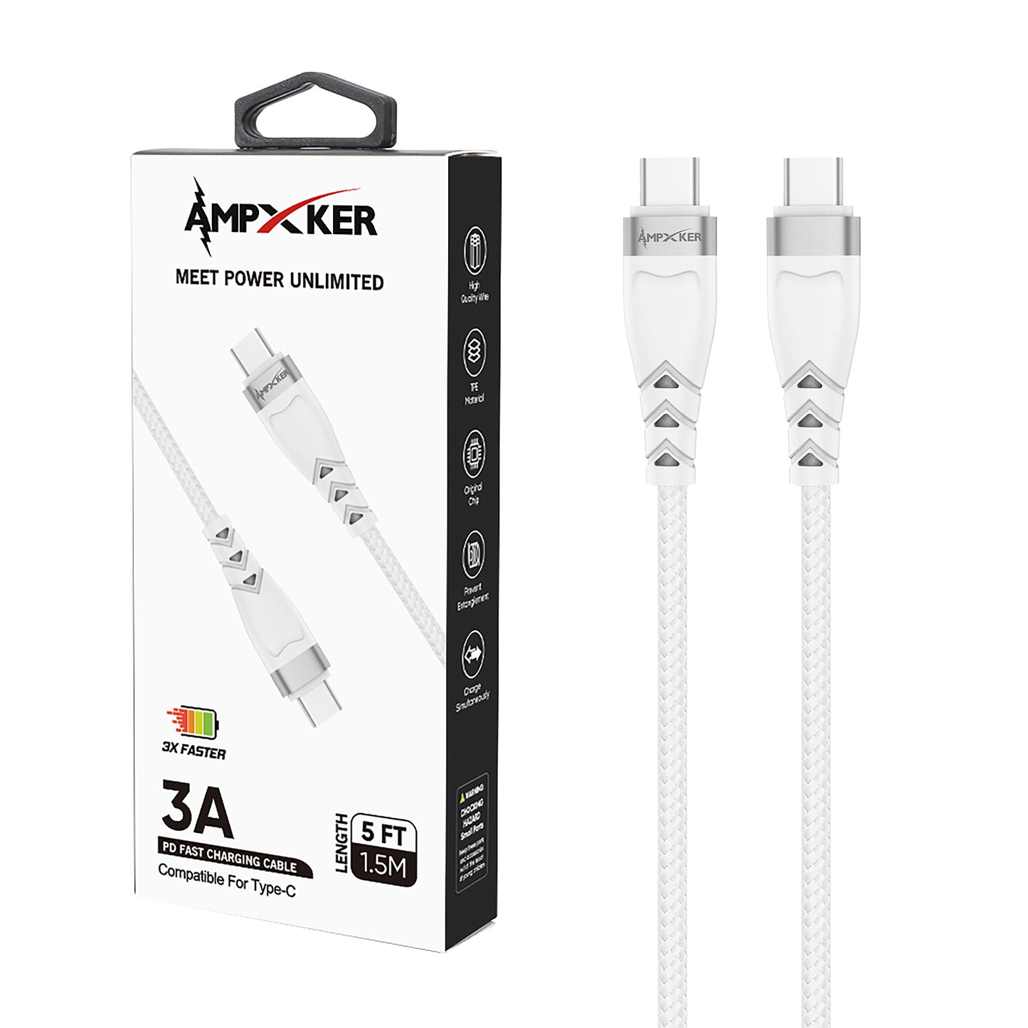 AMPXER 5FT PD Fast Charging Cable
