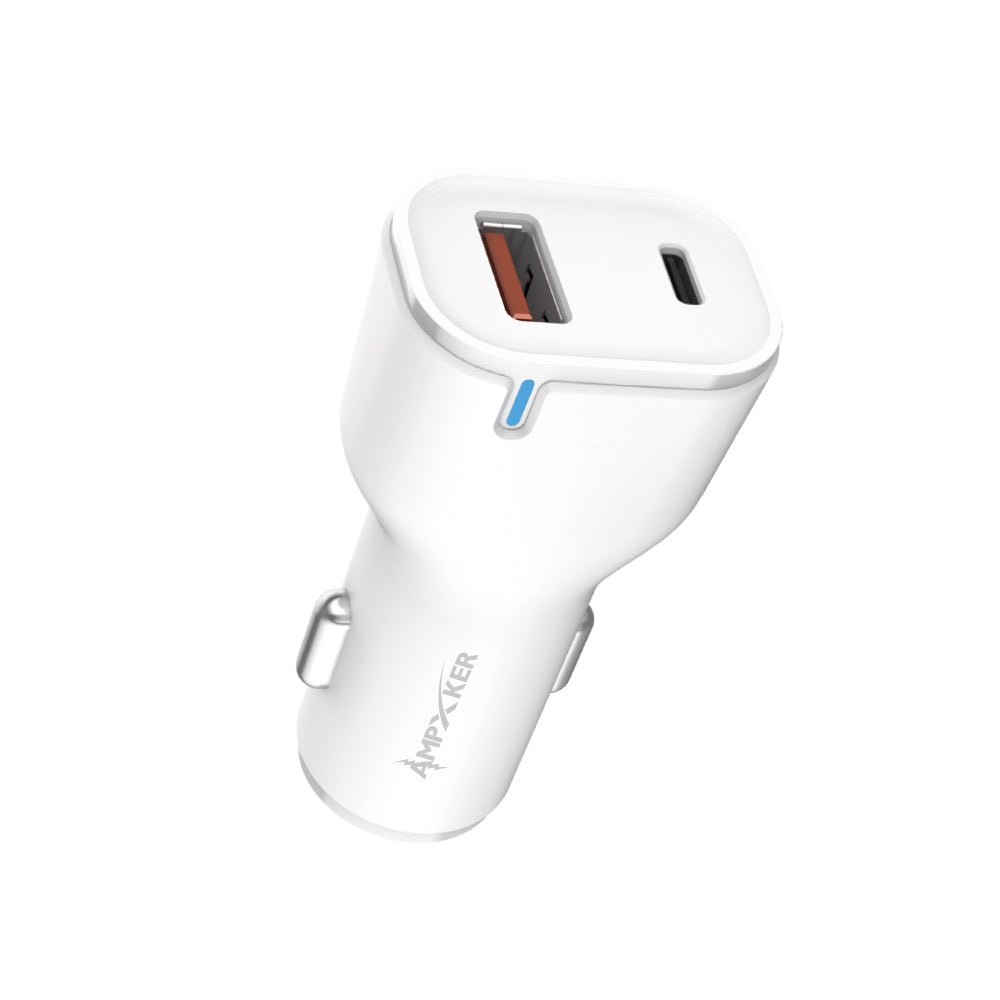 AMPXKER 20W Dual Port Car Charger