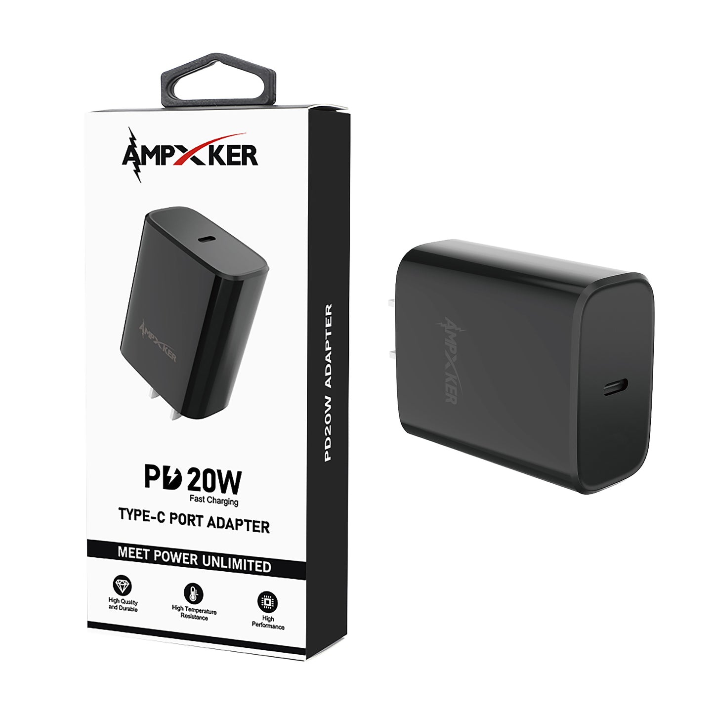 AMPXKER 20W USB-C PD Wall Adapter