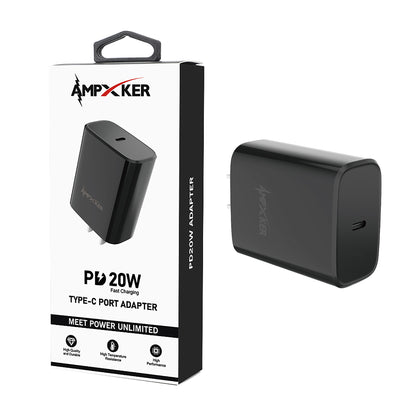 AMPXKER 20W USB-C PD Wall Adapter