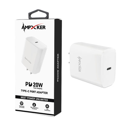 AMPXKER 20W USB-C PD Wall Adapter