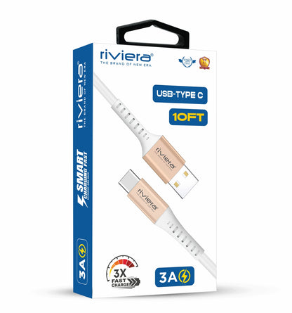 Riviera 10FT USB to Type-C Fast Charging Cable