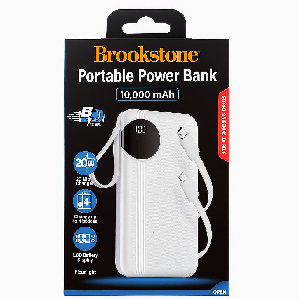 Brookstone 10,000mAh Power Bank
