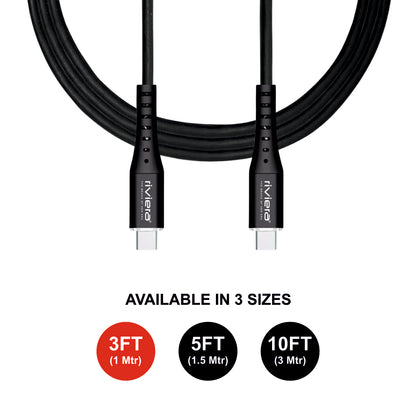 Riviera 3FT Fast Charging Cable – Type-C to Type-C (PD)