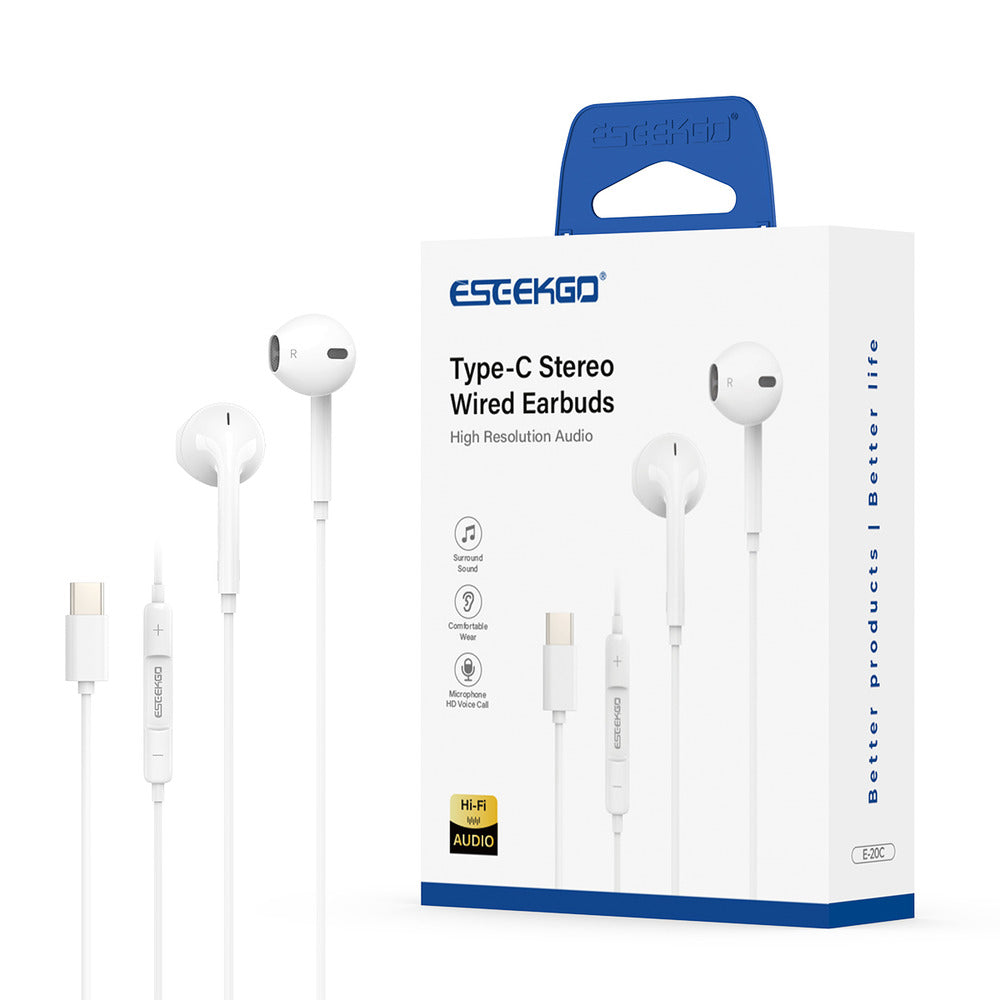 ESEEKGO Type-C Stereo Wired Earbuds