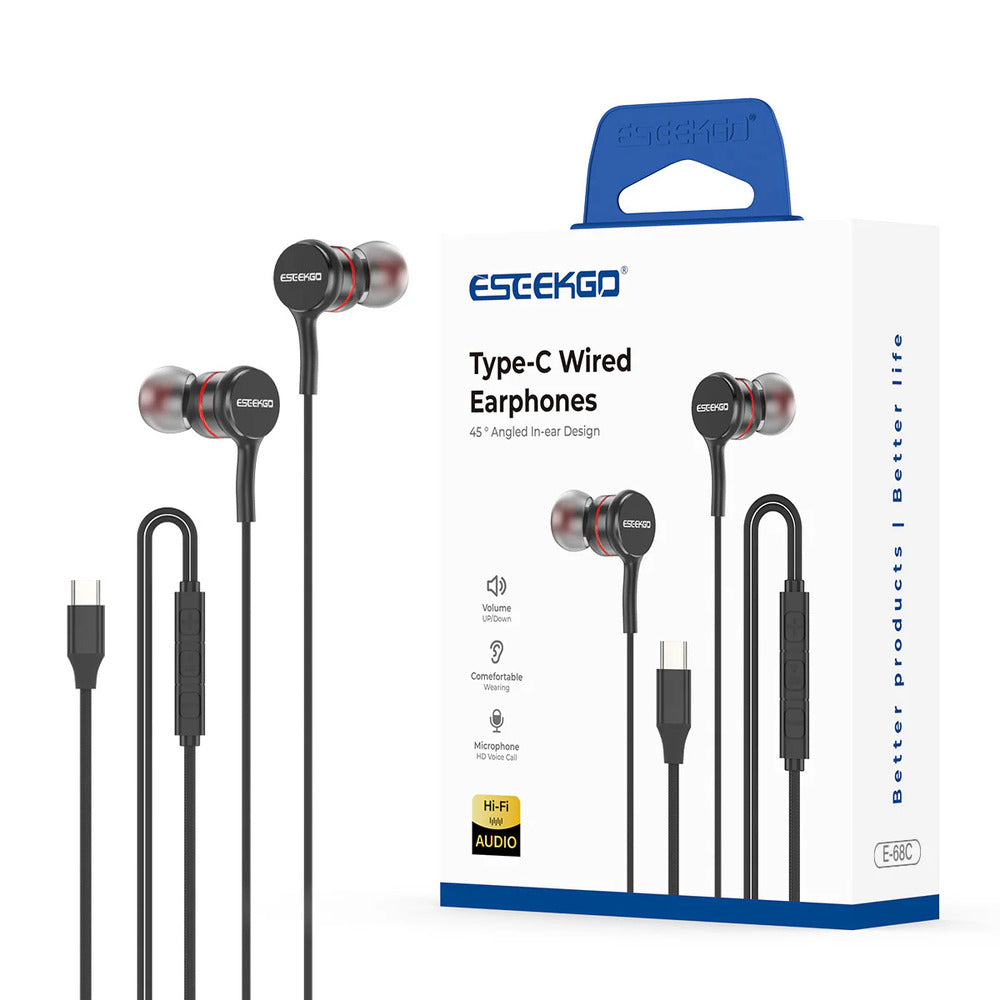 ESEEKGO Type-C Stereo Wired Earbuds