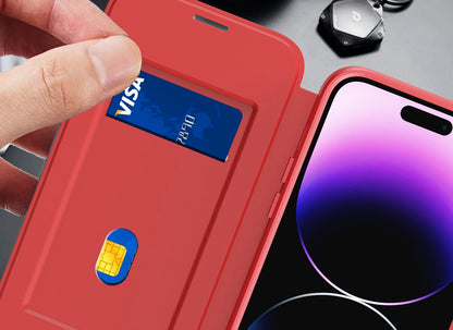 iPhone 15 Pro Max Magnetic Flap Wallet Case