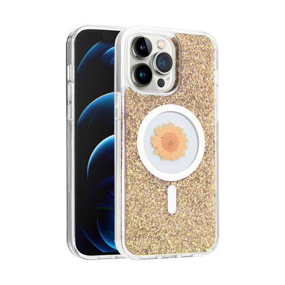 iPhone 15 Pro Magnetic Glitter Hybrid Case