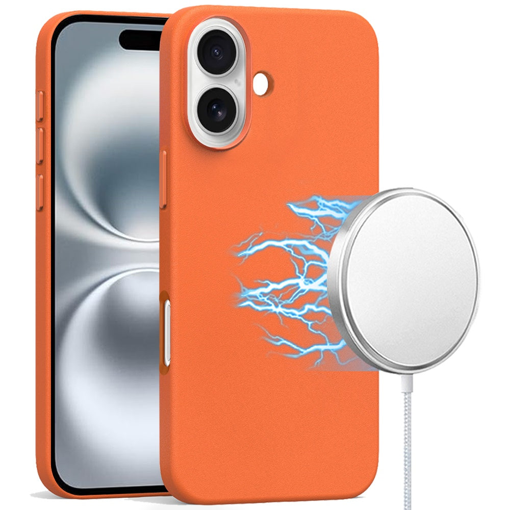 iPhone 16 Plus PU Leather Mag Case