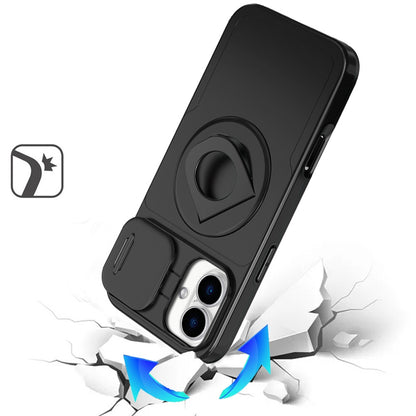 iPhone 17 Full Cover Ring Stand Case