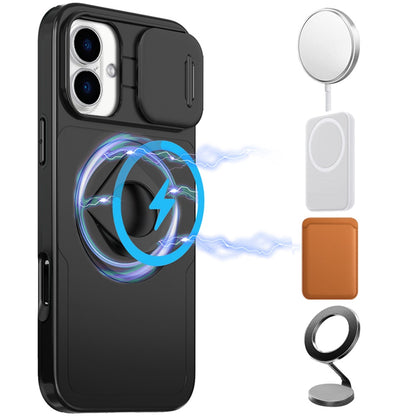 iPhone 17 Full Cover Ring Stand Case