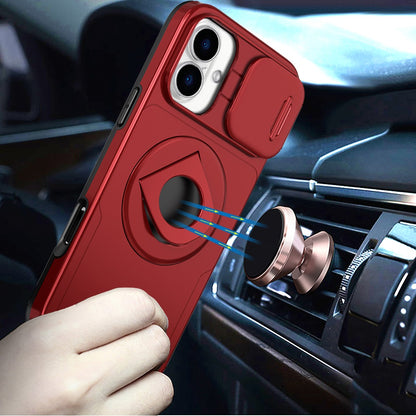 iPhone 17 Full Cover Ring Stand Case