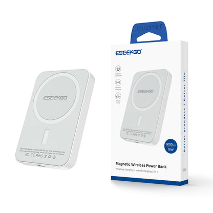 ESEEKGO 5000mAh Magnetic Wireless Power Bank