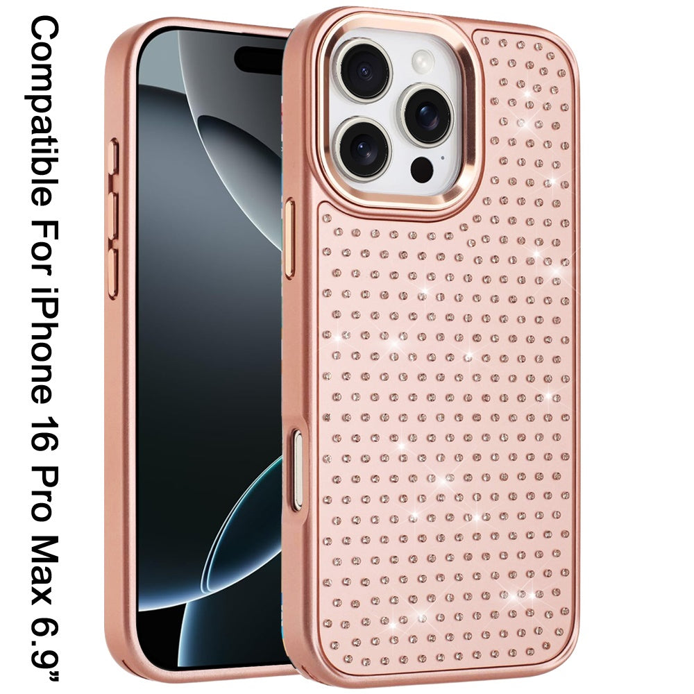 iPhone 16 Pro Max Diamond Metallic Case