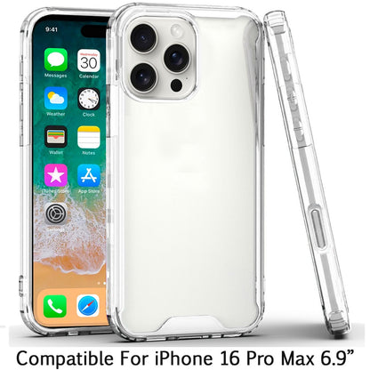 iPhone 16 Pro Max Shockproof Clear Case