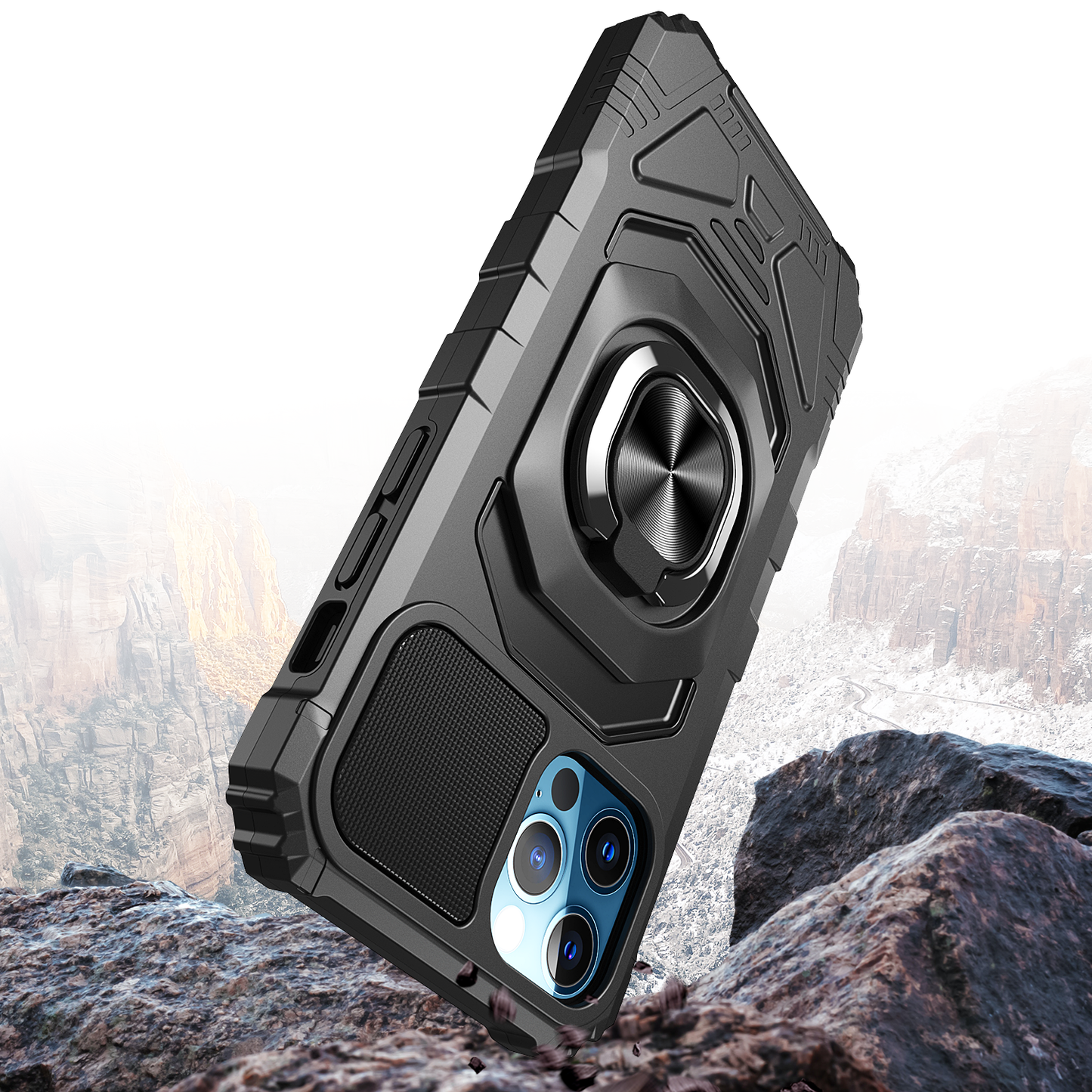 iPhone 15 Plus Hybrid Magnetic Ring Stand