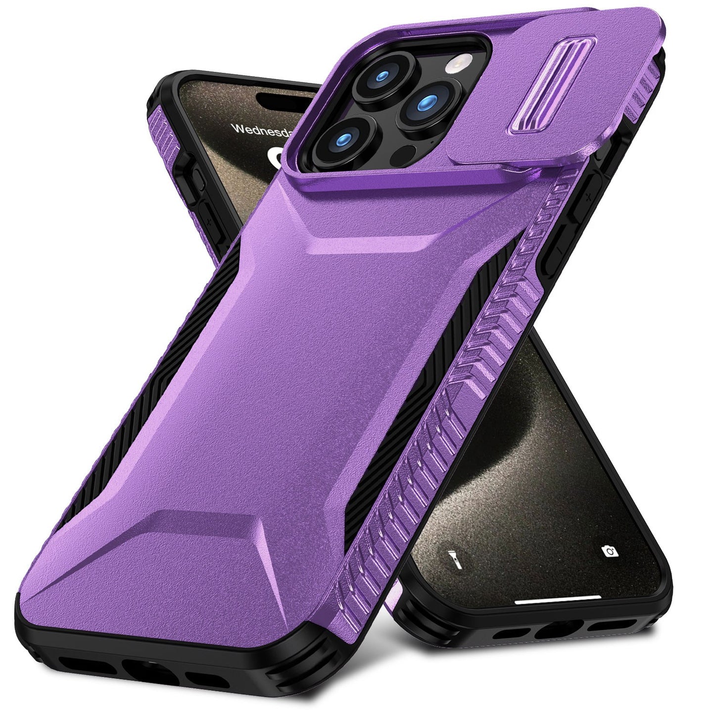 iPhone 15 Pro Max Case with Sliding Camera Cover