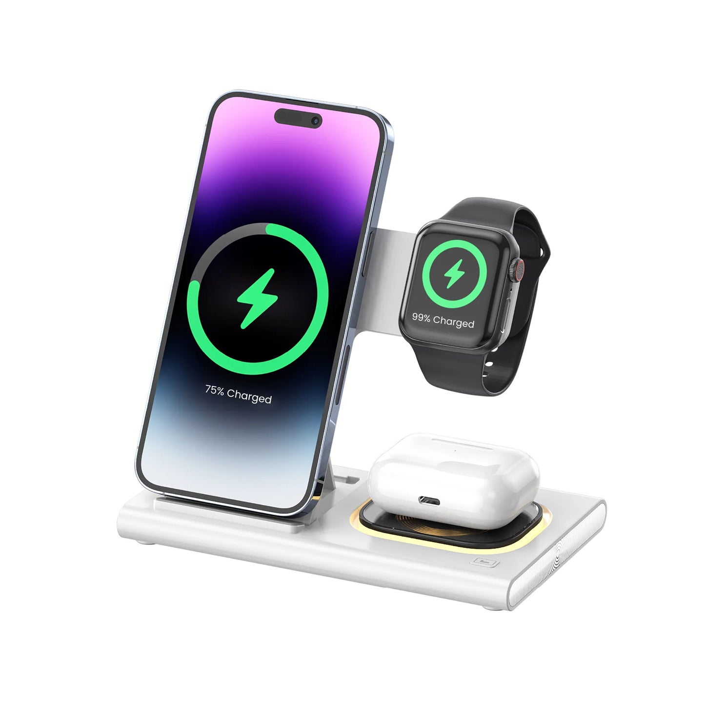 3-in-1 Foldable Wireless Charging Stand