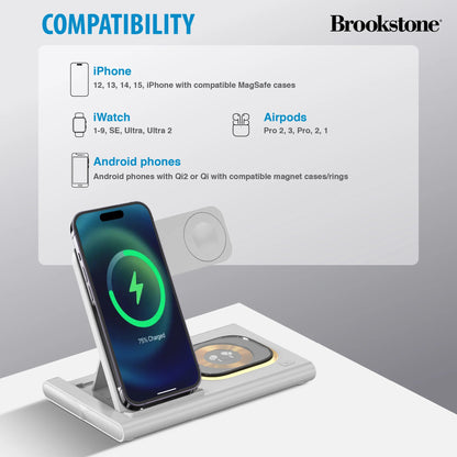 3-in-1 Foldable Wireless Charging Stand