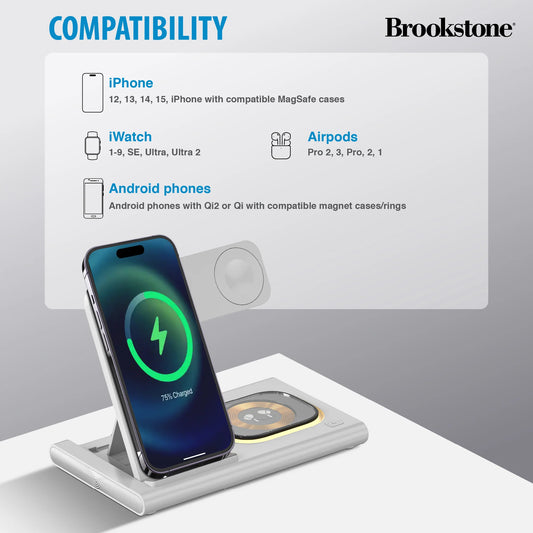 3-in-1 Foldable Wireless Charging Stand